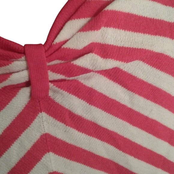 Norton McNaughton XL Tank Top Pink White Chevron Striped Sleeveless Knit NEW - Picture 6 of 7